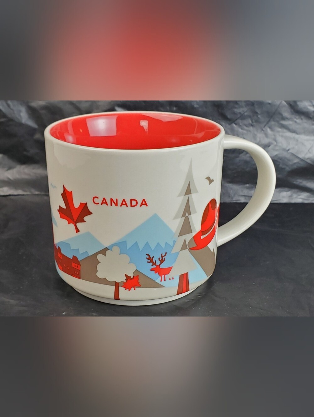 Starbucks 2016 You Are Here Collection Canada 14oz Coffee Mug Cup NO BOX - EUC